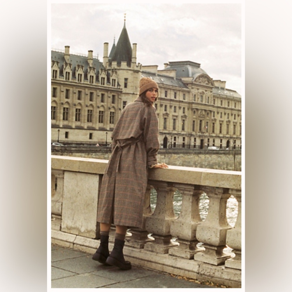 NWT Free People Melia Mac Coat in Rancher Combo